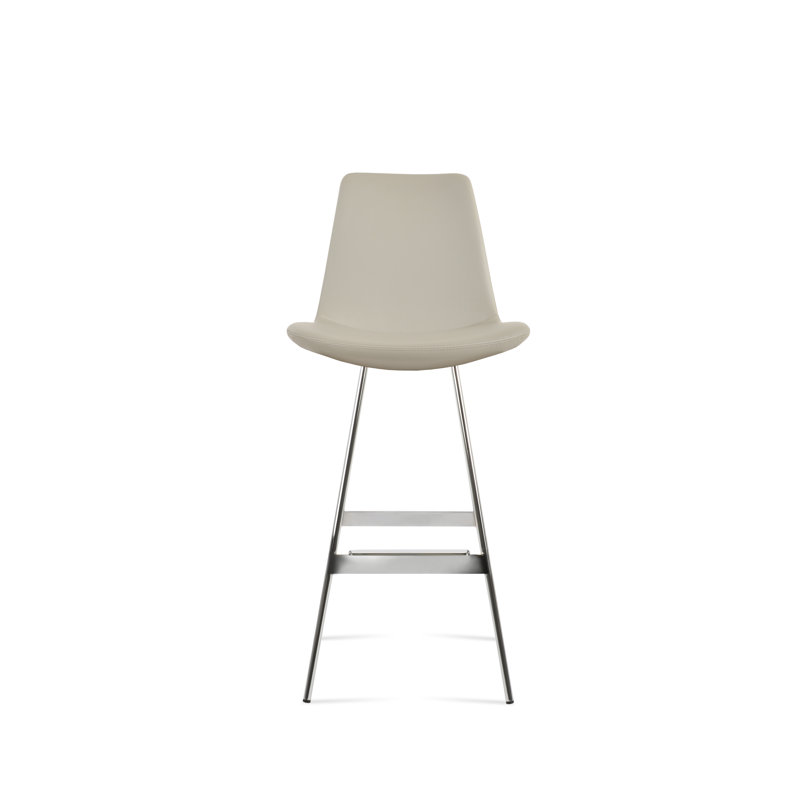Eiffel Balat Stool, Chrome, Bone