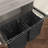 Full Extension Classic Chrome Slide-out Laundry Hamper for Cabinets with Removable Bag (30" Width)-891342026-891342027