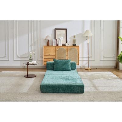 Tissu convertible foncé, canapé modulaire à assise simple sans os, tissu chenille pour lit de chambre multifonctionnel, finale de tournoi de jeu