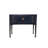 37" Long Black Multi-Storage Console Table