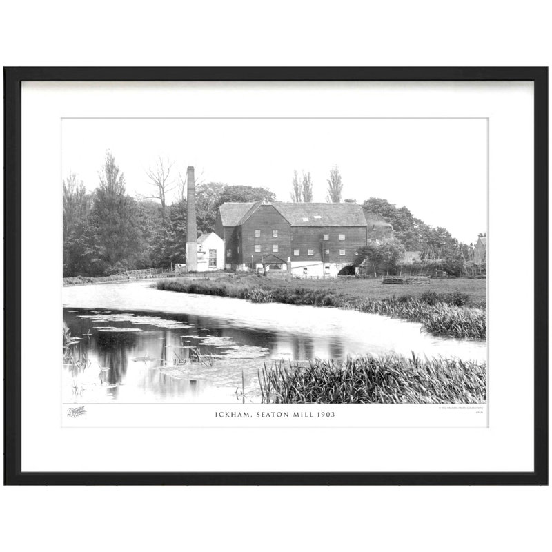 Ickham, Seaton Mill 1903 by Francis Frith - Single Picture Frame Print, 40cm H x 50cm W x 2.3cm D