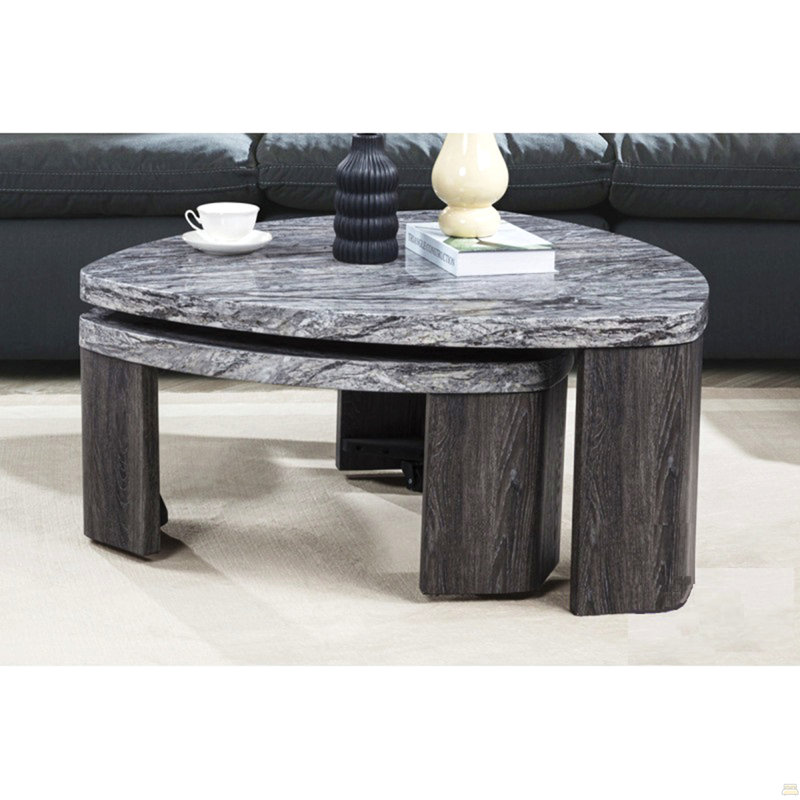 Ensemble de 2 tables basses gigognes Triangle