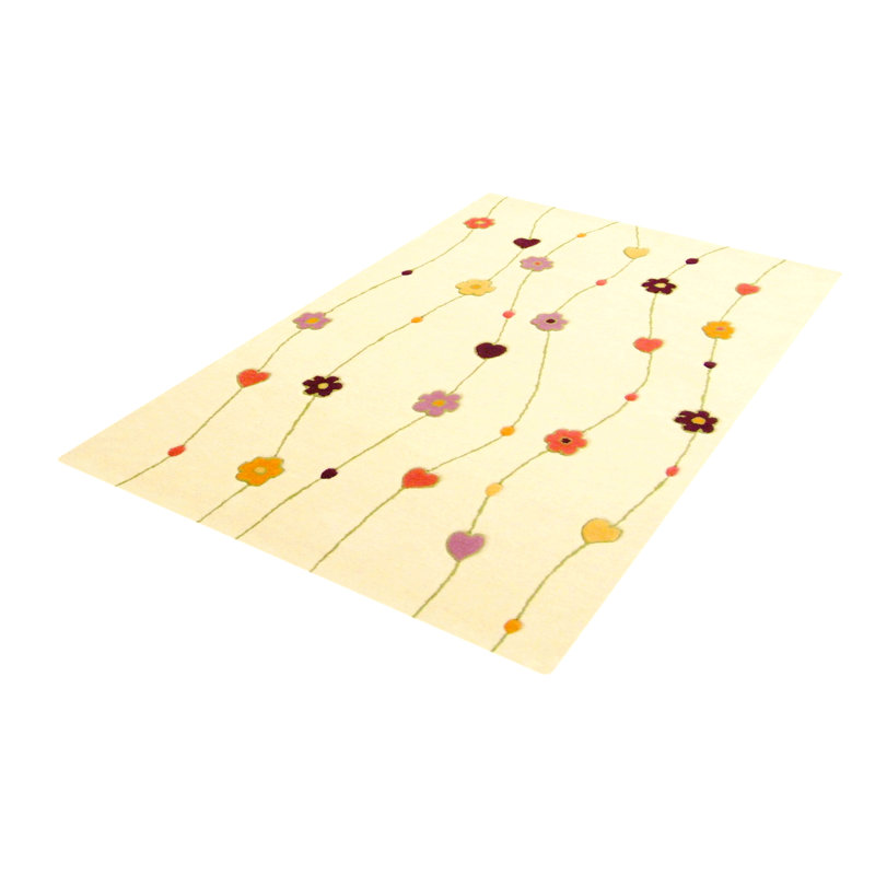 Floral Hand Woven Area Rug, Rectangle 140 x 200cm