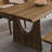 Nut-Brown Rectangular Solid Wood Dining Table-1667831360