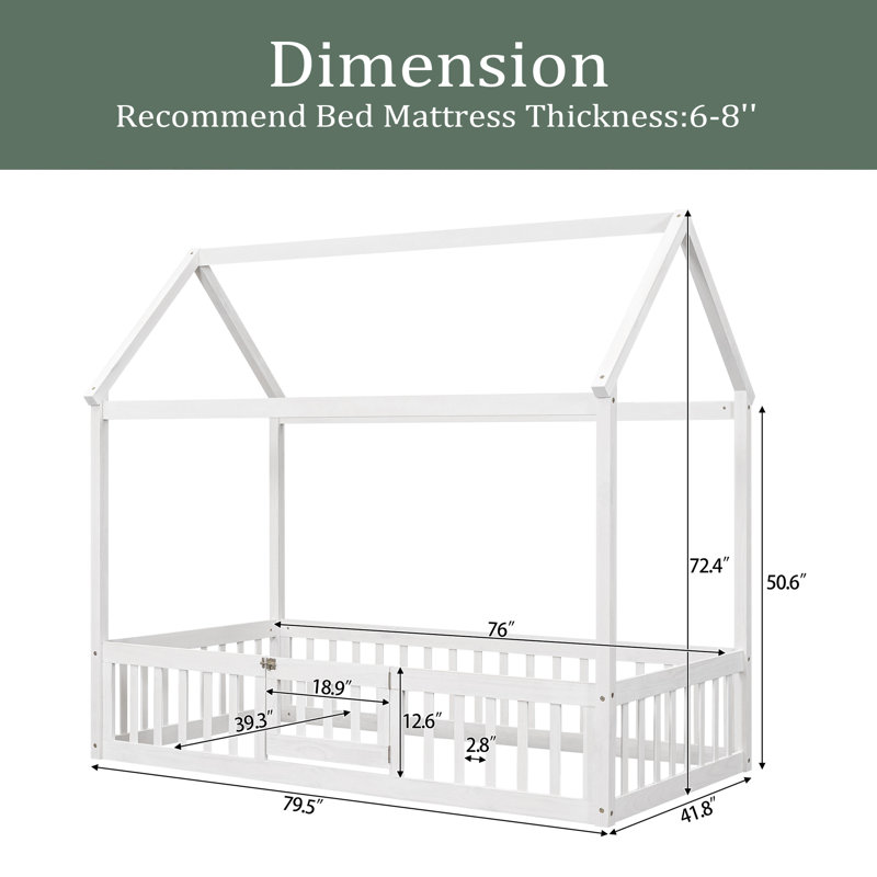 Nevaya Daybed, Twin, White Wash