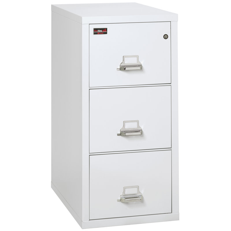 Fireproof 3 - Drawer File Cabinet, Arctic White
