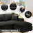 3-Seater Sectional Sofa Comfy Cloud Couch for Living Room, Modern Upholstered Modular Sectional Sofa Convertible Deep Seat Sofa, Removable & Washable Cushion Covers-1034861739