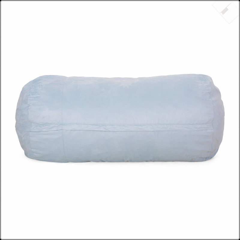 Fauteuil à billes cylindrique en microfibre Aruba de 8 pieds, écume de mer, siège confortable et élégant pour les maisons modernes