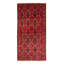 Tapis noir Royal Baluch 3 pi 2 po x 6 pi 1 po