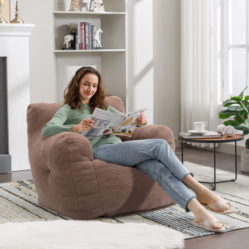 Bean Bag Chair & Lounger, Brown