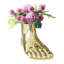 Décoration de vase de fleur unique de style moderne décorations de chambre dorées pour intérieur et extérieur pots de fleurs décoratifs or décorations de sculpture (en forme de pied)