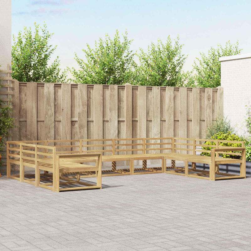 404cm Wide Patio Sectional Set