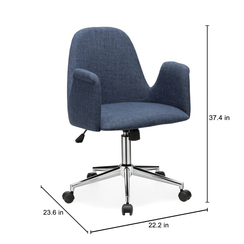 Chaise de travail Macdonald, bleu