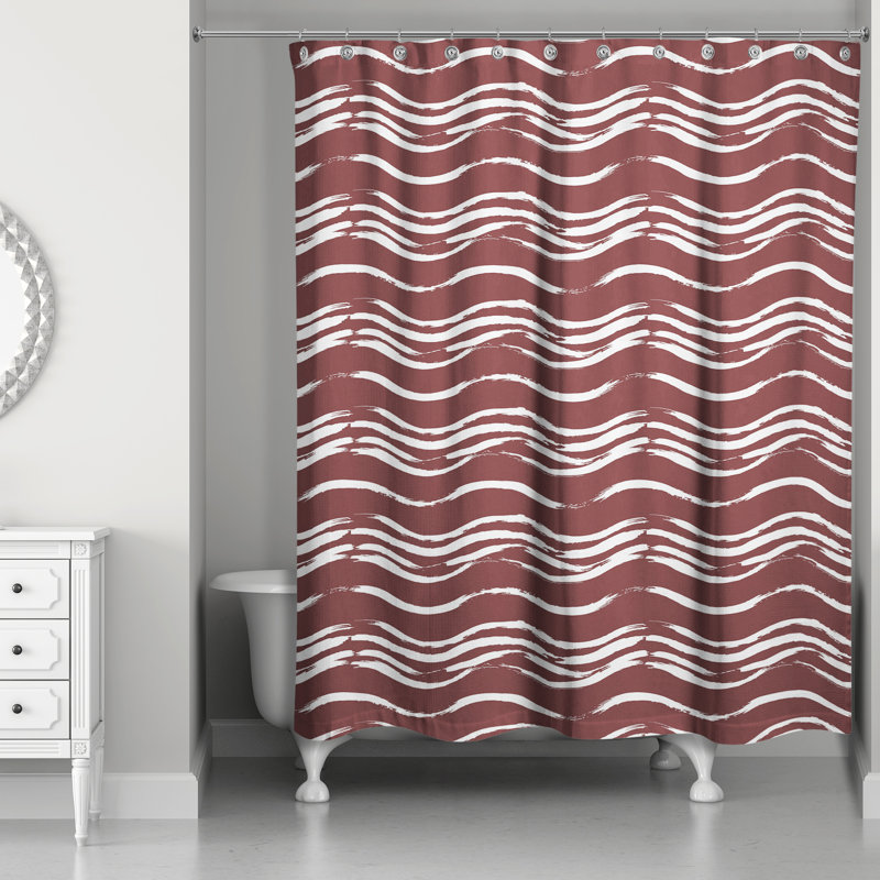 Rideau de douche Rosicela, Rouge