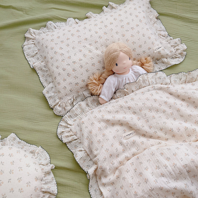 Taie d'oreiller mignonne en coton pour enfants