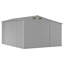 Breban Garden Shed 277 x 365.5 x 179 cm Galvanised Steel-1190502126