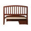 Lit plateforme Bharmal avec pied de lit et tiroirs de rangement assortis-296005907-296005909