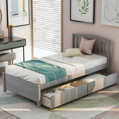 Lit plateforme simple avec rangement