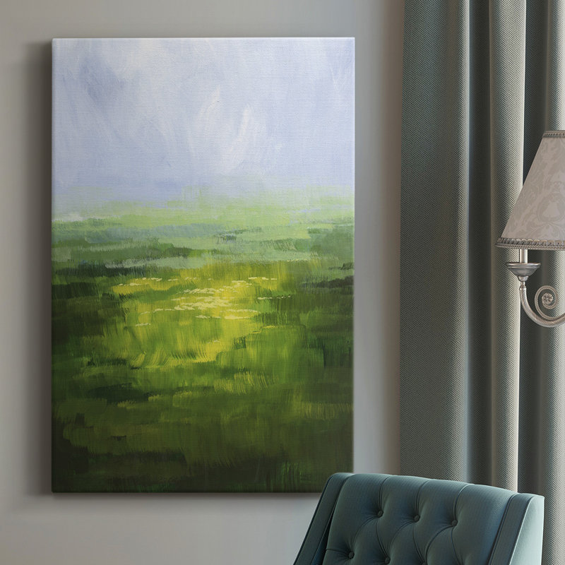 Wildflower Glow II - peinture sur toile tendue, L 16 po x H 27 po