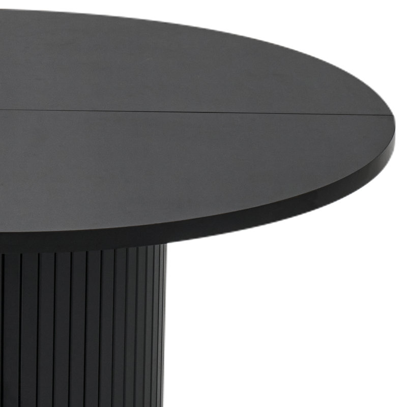 Table de salle à manger Collette, Noir