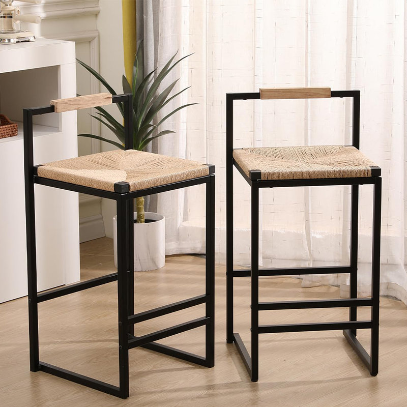 Upholstered Counter Stool, Creamy White