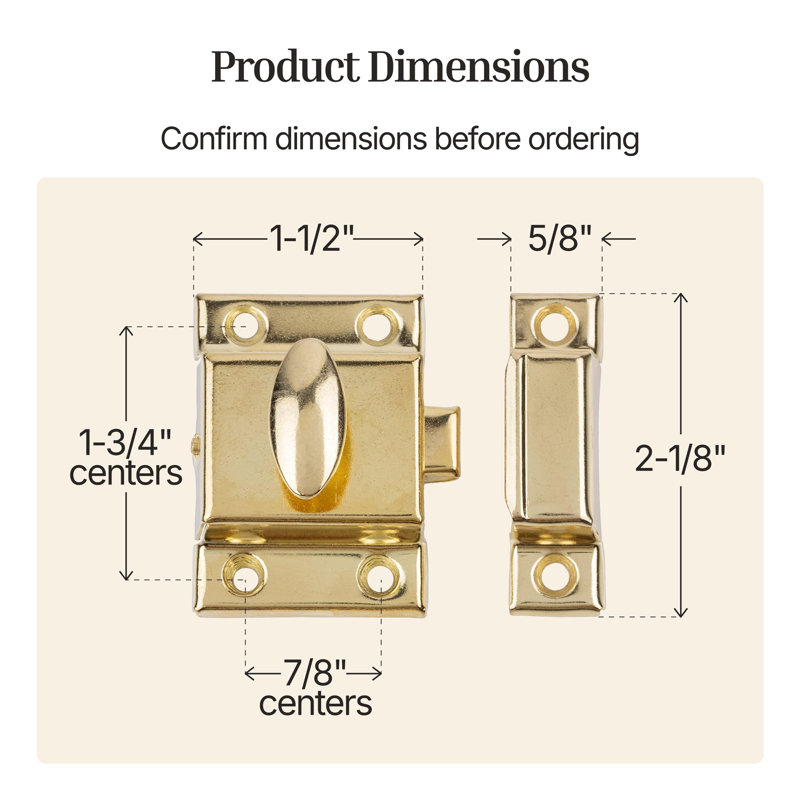 Loquet de porte d'armoire
