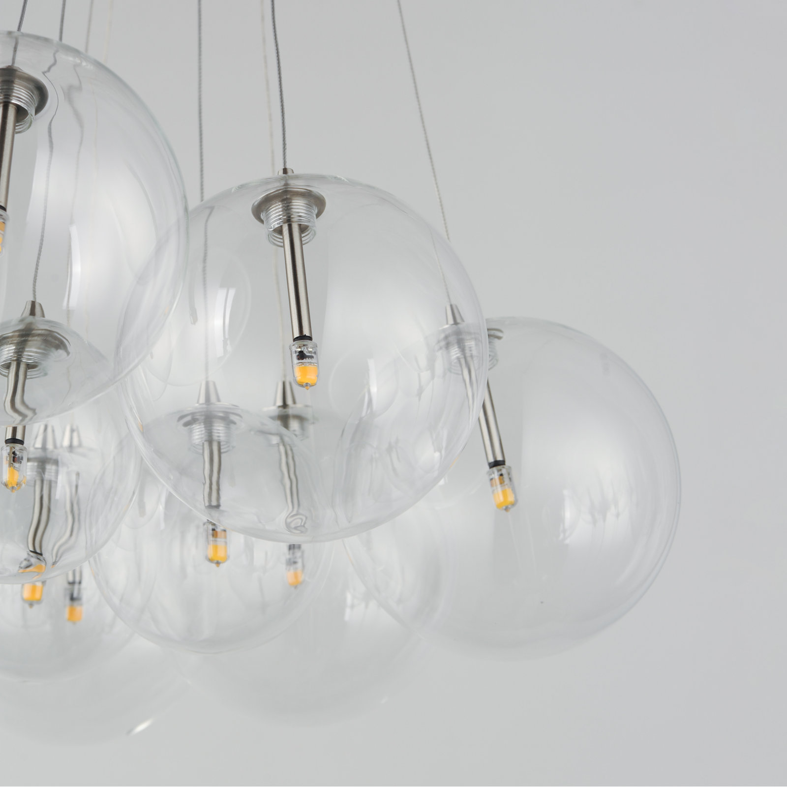 Celica 12 Light Pendant, Satin Nickel