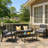 4-Person All-Weather Wicker Patio Conversation Set with Loveseat, Ergonomic Chairs & Coffee Table