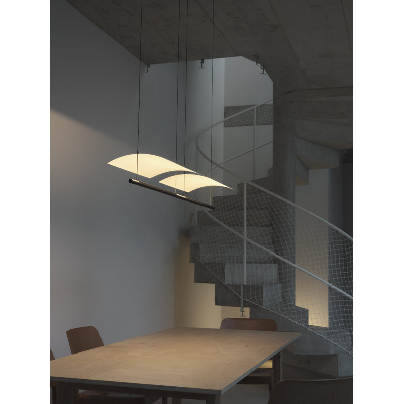 Sistema Lámina 85, White Gray, 31 W, 202.5" H x 46.4" W x 11.8" D