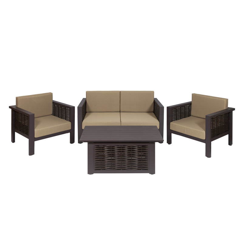 Borde 4 Seater Rattan Sofa Set