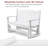 49.21" Outdoor Glider Bench-172564279