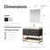 Alistair 42'' Single Bathroom Vanity with Engineered Stone Top with Mirror