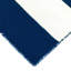 Tapis rayé bleu / blanc tissé à plat à la main Jonathon-89486414