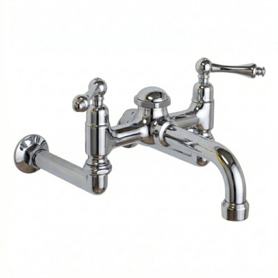 Wall Mount Tub Faucet with Lever Handles by Strom Living
