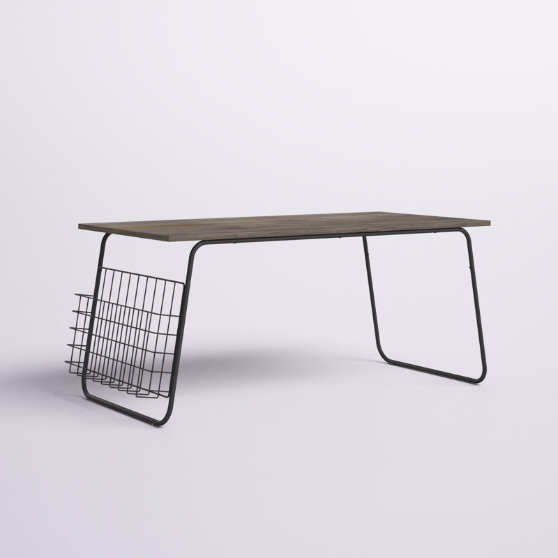 Dalston Coffee Table, Gray Wash, Black
