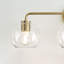 Éclairage pour salle de bain 3 lumières en acier avec abat-jour en verre 26,5 po Childerley-229822783-229822780