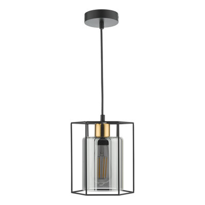 1 - Light Matt Black Pendant