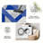 1PC Geometric Blue Gray White Abstract Patchwork area rugs for Living Room, Soft and Comfortable, Suitable for all seasons, easy-to-maintain, machine washable Indoor floor mat, Under Table Farmhouse suitable for Dining Room, Bedroom, Entryway, Home-1726183968