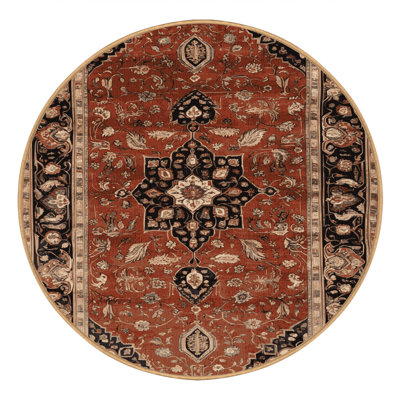 Machine Washable Persian Brown Area Rug