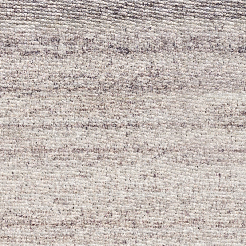 6' Ivory and Light Brown Abstract Washable Runner Rug