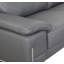 Canapé en cuir véritable gris foncé avec appui-tête réglable-852544457-926586260
