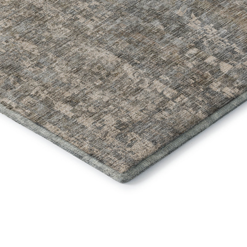 Tapis beige Cerrito AMF581 lavable à la machine de qualité supérieure, Tapis de couloir 2 pi 3 po x 7 pi 6 po