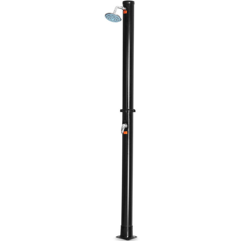 Solar Powered Temperature Controlled Portable Plastic / Acrylic Rust-free Free Standing Outdoor Shower and Footwash Spout