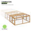 Cage à poulailler pliable en bois Leithow-873793490