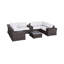 Saffi Fully Assembled 10 Piece Rattan Sectional Seating Group with Cushions-1283174207-1286754630