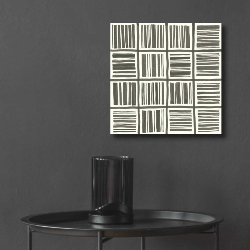 "Graphiques I" par Chris Paschke, H 12 po x l 12 po x P 0,13 po