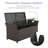 Pape Powder Coated Steel Outdoor Bench-603514798