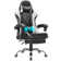 Adjustable Reclining Ergonomic Faux Leather Swiveling PC & Racing Game Chair with Footrest