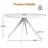 Saveta Round Metal Base Dining Table-97872695-97872690-97872691