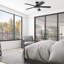 Ventilateur de plafond contemporain Radstock